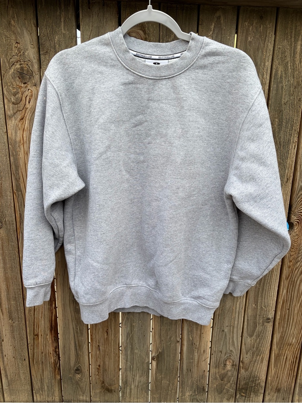 Pro Club Classic Crewneck Sweatshirt - Light Gray men’s Size S